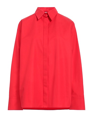 VALENTINO GARAVANI Solid color shirts & blouses Red 100% Cotton