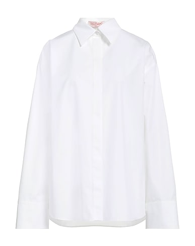 VALENTINO GARAVANI Solid colour shirts & blouses BIANCO 100% Cotton
