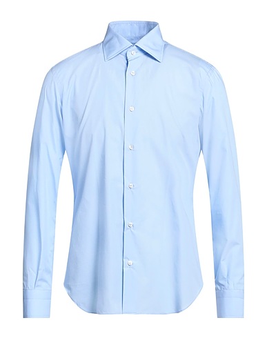 MATTABISCH Solid colour shirt Sky blue 100% Cotton