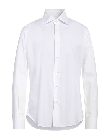 MATTABISCH Solid colour shirt White 100% Cotton