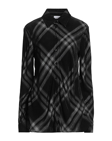 BURBERRY Checked shirt Black 100% Viscose