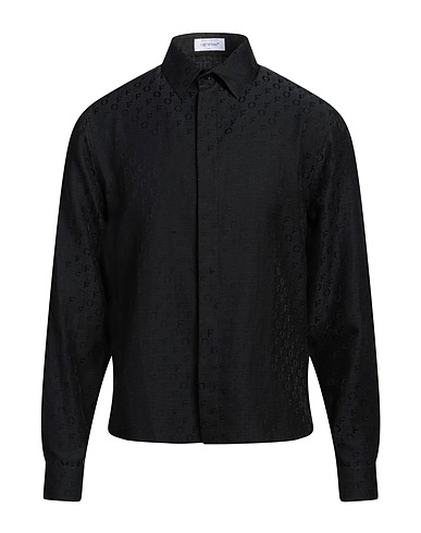 OFF-WHITE™ Patterned shirt Black 56% Silk, 44% Cotton
