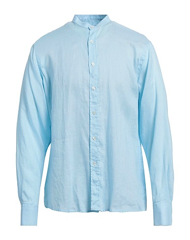 LIU •JO MAN Camicia in lino Celeste 100% Lino