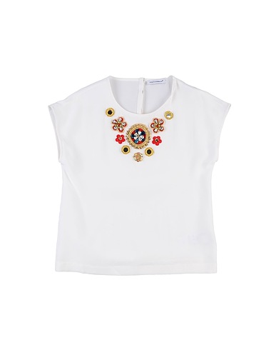 DOLCE&GABBANA Top White 100% Silk