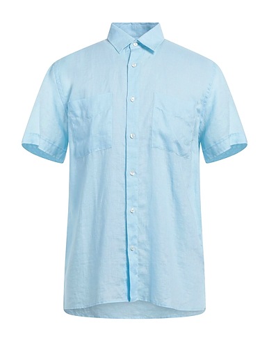 LIU •JO MAN Linen shirt Sky blue 100% Linen