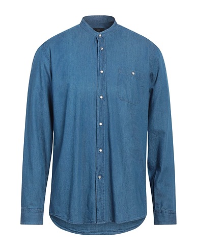 LIU •JO MAN Denim shirt Blue 100% Cotton