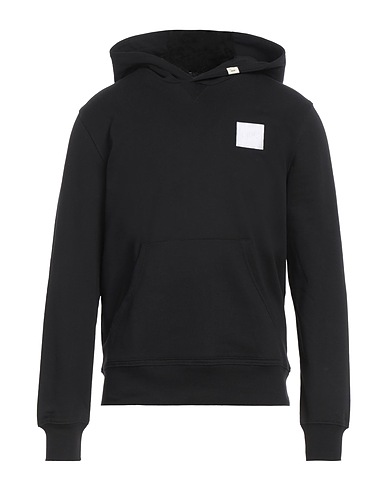 LIU •JO MAN Hooded track jacket  Black 90% Cotton, 10% Polyester