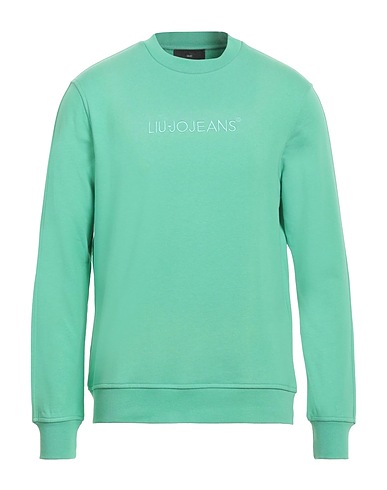 LIU •JO MAN Felpa Verde 100% Cotone, Elastan