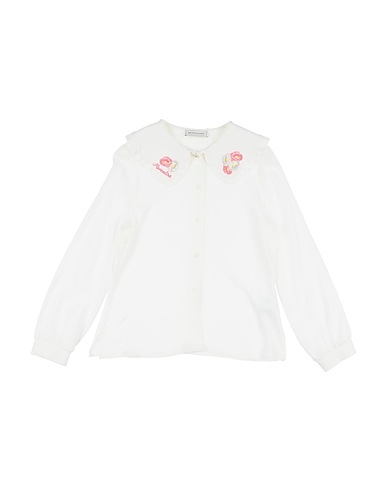 MONNALISA Solid colour shirts & blouses White 100% Viscose