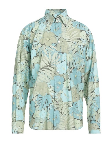 TOM FORD Patterned shirt Sky blue 100% Lyocell