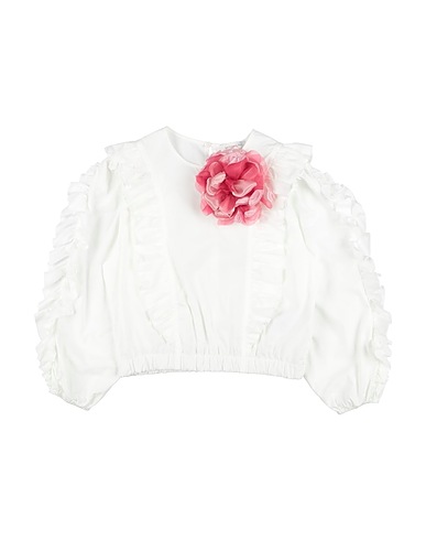 MONNALISA Top White 100% Cotton
