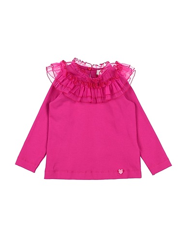 MONNALISA T-shirt Fuchsia 93% Cotton, 7% Elastane, Polyamide