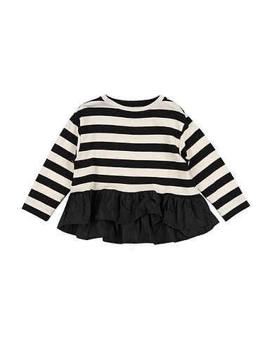 MONNALISA T-shirt Nero 91% Viscosa, 7% Poliammide, 2% Elastan, Poliestere