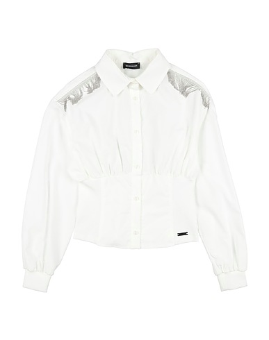 MONNALISA Patterned shirts & blouses 100% Cotton, Polyamide, Elastane