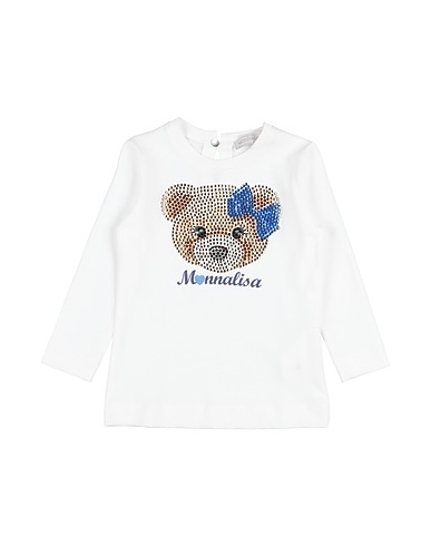 MONNALISA T-shirt White 100% Cotton