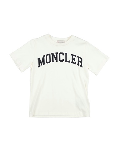MONCLER T-shirt Ivory 100% Cotton
