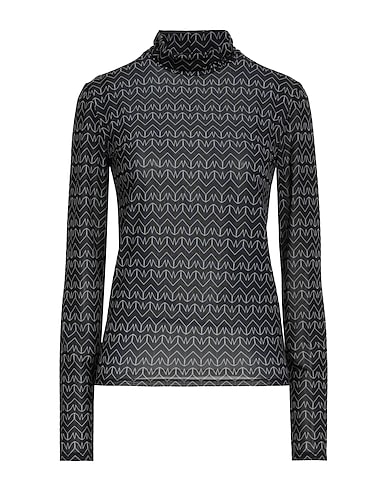 PATRIZIA PEPE T-shirt NERO 90% Polyester, 10% Elastane