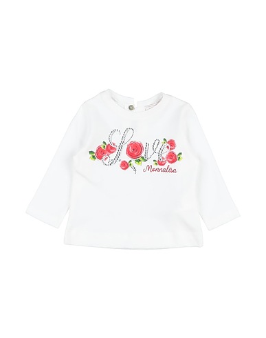 MONNALISA T-shirt White 100% Cotton