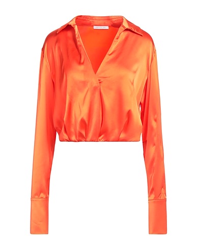 PATRIZIA PEPE Top Orange 67% Viscose, 28% Polyamide, 5% Élasthanne