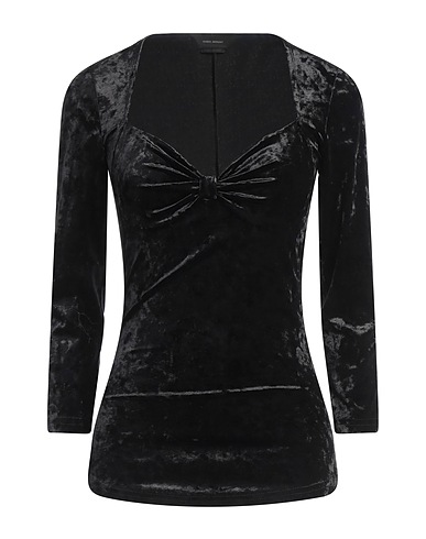 ISABEL MARANT Top Black 93% Polyester, 7% Elastane