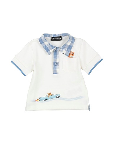 MONNALISA Polo shirt White 100% Cotton