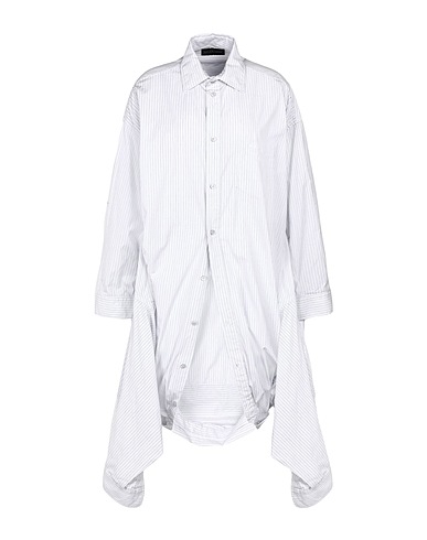 BALENCIAGA Striped shirt Sky blue 100% Cotton, Polyester