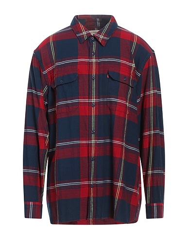 LEVI'S Checked shirt Red 100% Cotton