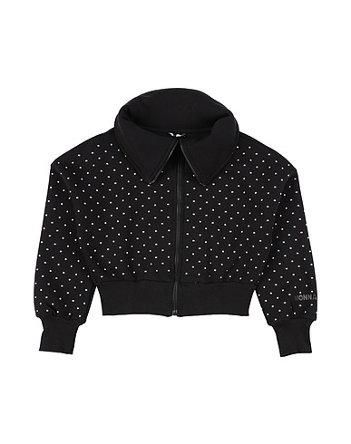 MONNALISA Sweatshirt Black 70% Cotton, 30% Polyester