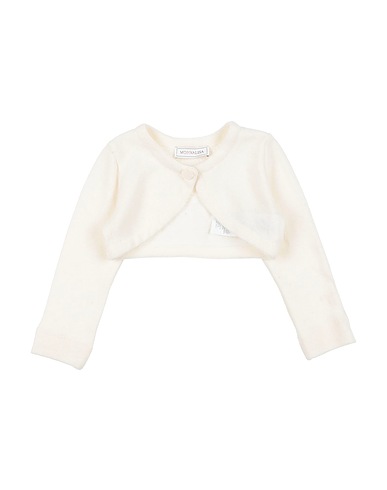 MONNALISA Shrug Ivory 40% Wool, 30% Viscose, 20% Polyamide, 10% Cashmere