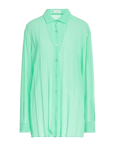 DRIES VAN NOTEN Solid colour shirts & blouses Green 100% Polyester