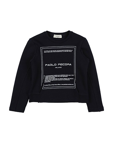 PAOLO PECORA Sweatshirt Navy blue 100% Cotton
