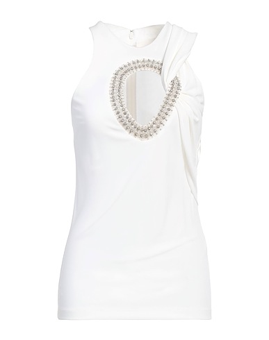 GIVENCHY Top Bianco 100% Viscosa, Vetro