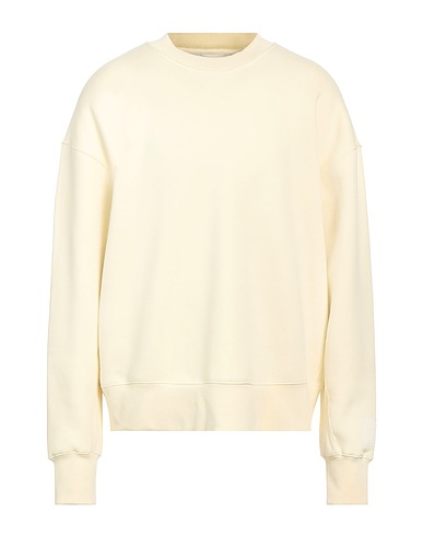 AMI ALEXANDRE MATTIUSSI Sweatshirt Ivory 66% Organic cotton, 34% Recycled polyamide