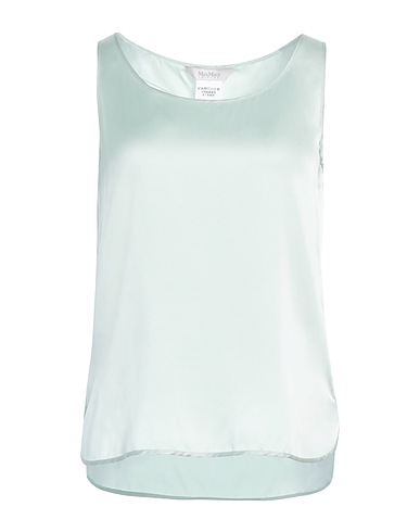 MAX MARA Top LEISURE Verde chiaro 93% Seta, 7% Elastan