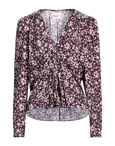 MARANT ÉTOILE Top Dark purple 100% Viscose, Silk