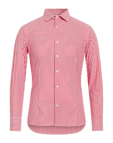 ANTONELLI Striped shirt Red 72% Cotton, 25% Polyamide, 3% Elastane