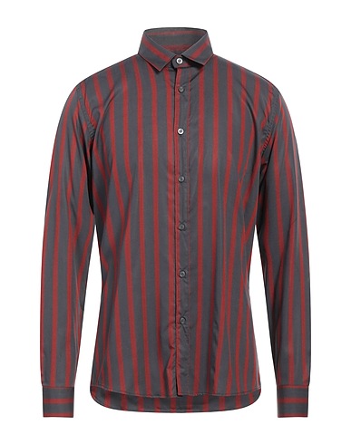 GREY DANIELE ALESSANDRINI Striped shirt Lead 100% Lyocell