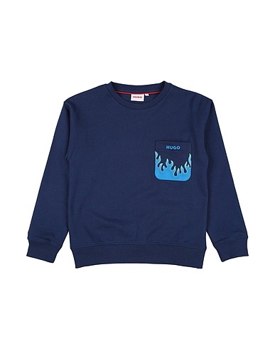 HUGO Felpa Blu 80% Cotone, 20% Poliestere