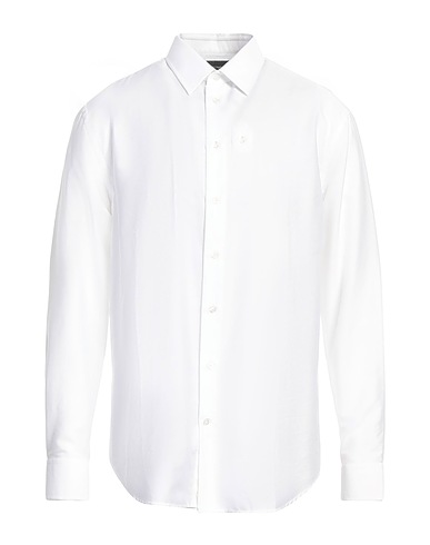 EMPORIO ARMANI Camicia tinta unita Bianco 100% Cotone