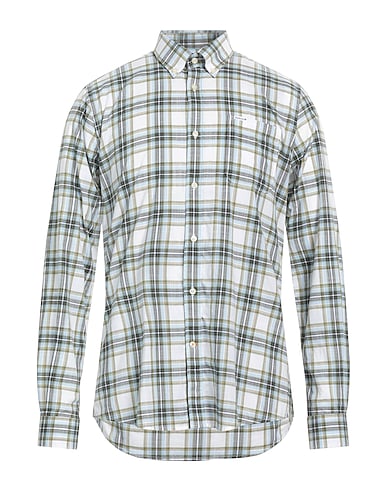 BARBOUR Checked shirt Military green 100% Cotton