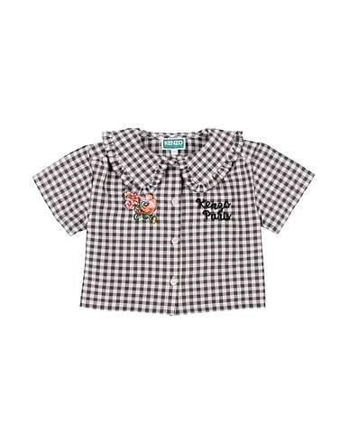KENZO KIDS Patterned shirts & blouses Charcoal 51% Polyester, 49% Cotton