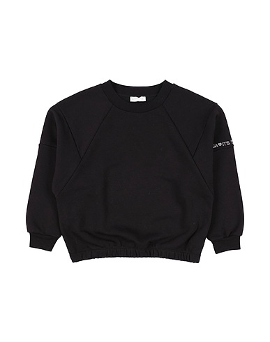 MONNALISA Sweatshirt Black 70% Cotton, 30% Polyester