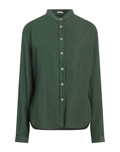 MASSIMO ALBA Solid colour shirts & blouses Green 100% Cotton