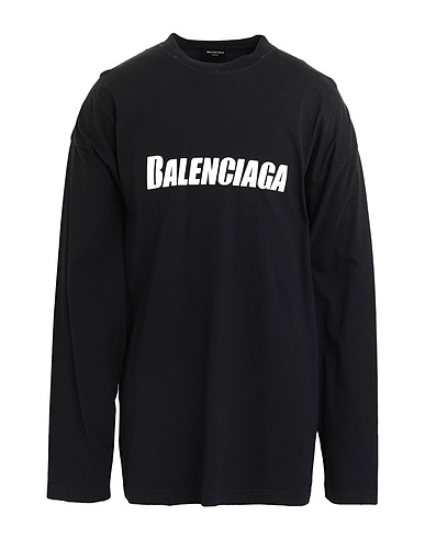 BALENCIAGA T-shirt Black 100% Cotton