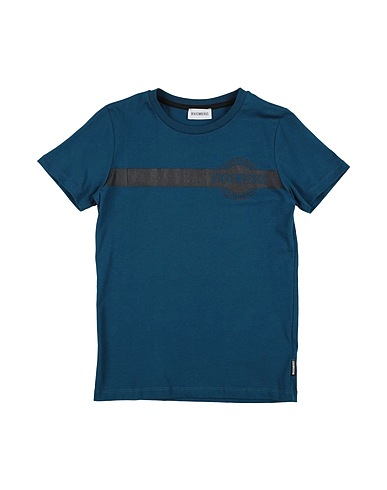 BIKKEMBERGS T-Shirt Aquamarin 100% Baumwolle