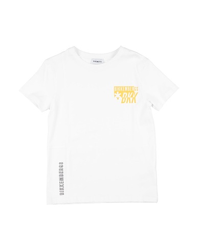 BIKKEMBERGS T-Shirt Weiß 100% Baumwolle