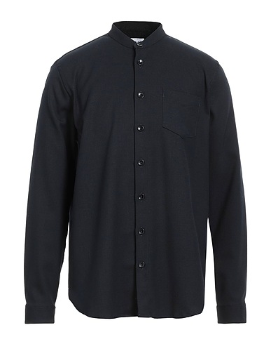 LIBERTINE-LIBERTINE Solid color shirt Midnight blue 54% Polyester, 44% Virgin Wool, 2% Elastane
