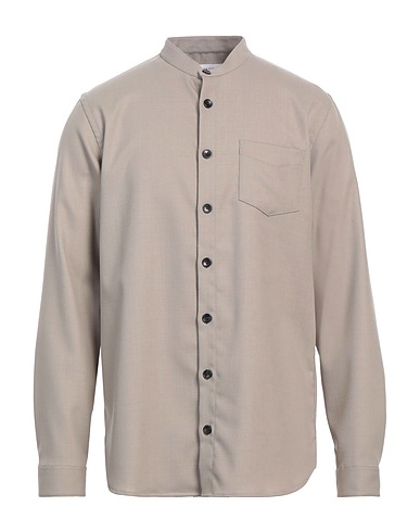 LIBERTINE-LIBERTINE Camicia tinta unita Grigio 54% Poliestere, 44% Lana Vergine, 2% Elastan