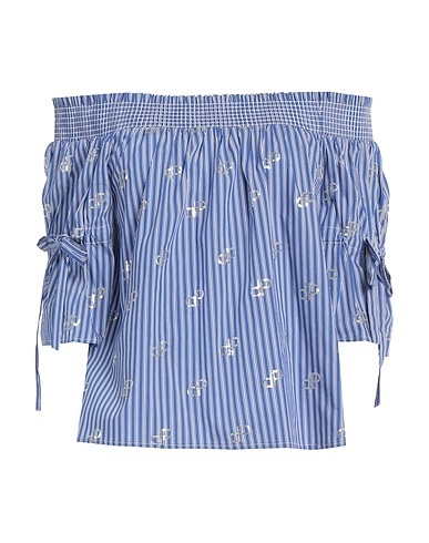 PINKO Off-the-shoulder top 70% Cotton, 27% Polyamide, 3% Elastane, Polyethylene