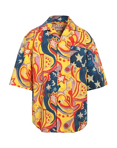 MARNI Patterned shirt Yellow 100% Cotton